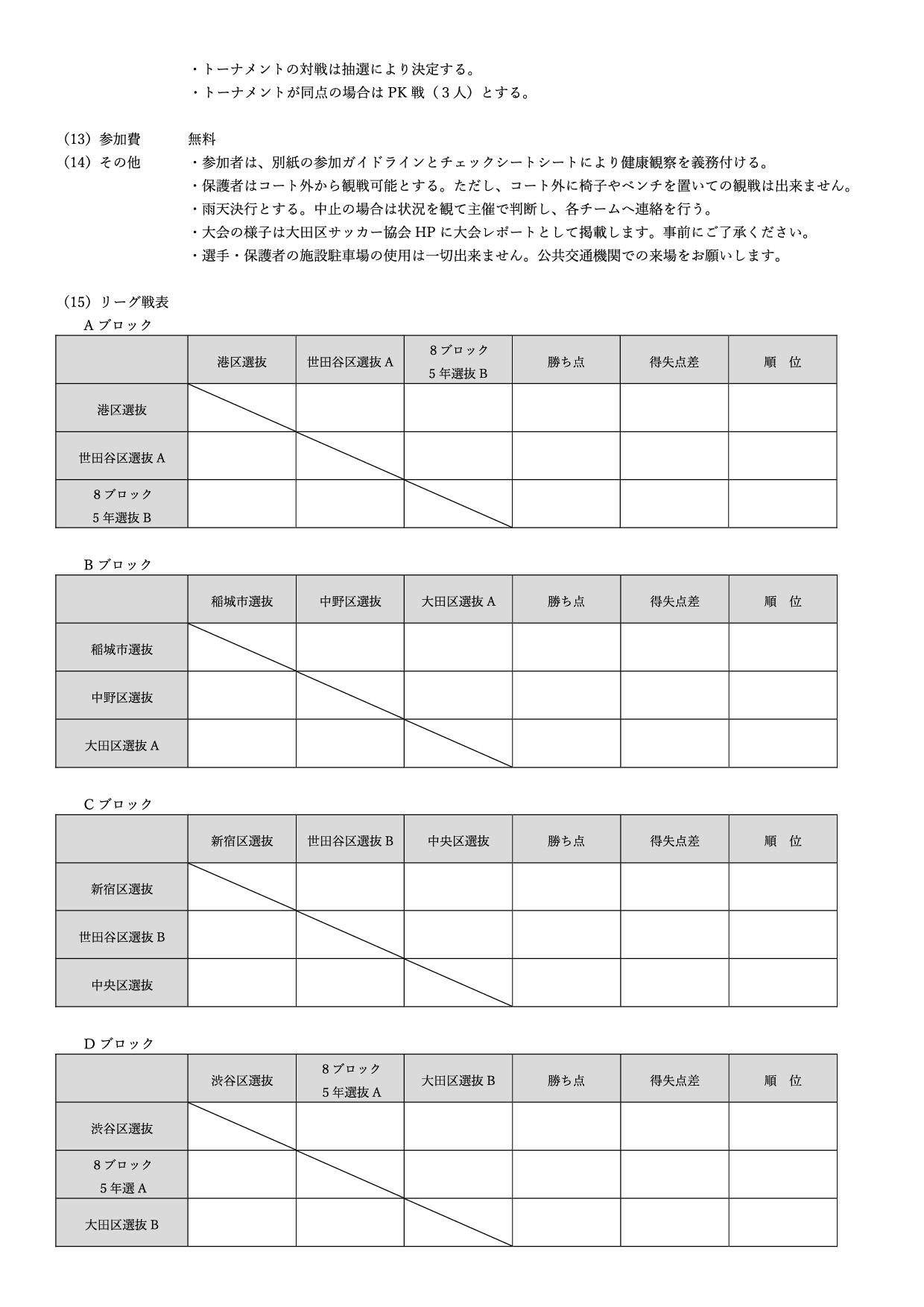 第３回大田区選抜大会